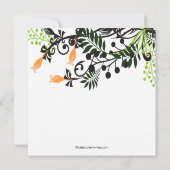 Invitation à la douche nuptiale des fleurs florale (Dos)