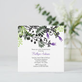 Invitation à la douche nuptiale des fleurs florale (Debout devant)