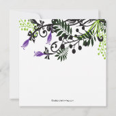 Invitation à la douche nuptiale des fleurs florale (Dos)