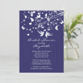 Invitation à la douche nuptiale des Inséparables b (Debout devant)