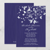 Invitation à la douche nuptiale des Inséparables b (Devant / Derrière)