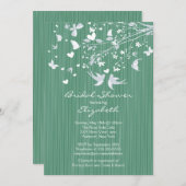 Invitation à la douche nuptiale des Inséparables v (Devant / Derrière)