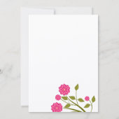 Invitation à la douche nuptiale des oiseaux chante (Dos)