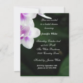 Invitation à la douche nuptiale des orchidées (Dos)