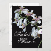 Invitation à la douche nuptiale des orchidées (Devant / Derrière)