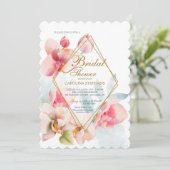 Invitation à la douche nuptiale des orchidées de C (Debout devant)