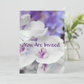 Invitation à la douche nuptiale des orchidées viol (Debout devant)