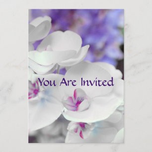 Invitation à la douche nuptiale des orchidées viol