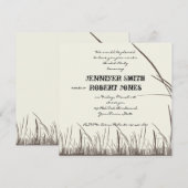 Invitation à la douche nuptiale des Prairies (Devant / Derrière)