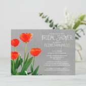 Invitation à la douche nuptiale des tulipes (Debout devant)