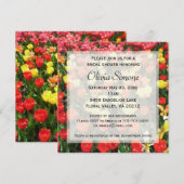 Invitation à la douche nuptiale des tulipes Mariag (Devant / Derrière)