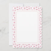 Invitation à la douche nuptiale des vaches roses (Dos)