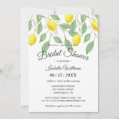 Invitation à la douche nuptiale d'été Boho Lemon (Devant)