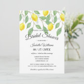 Invitation à la douche nuptiale d'été Boho Lemon (Debout devant)