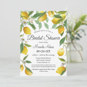 Invitation à la douche nuptiale d'été Boho Lemon (Debout devant)