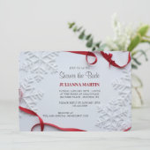 Invitation à la douche nuptiale d'hiver (Debout devant)