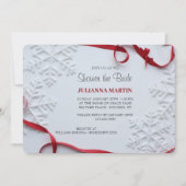 Invitation à la douche nuptiale d'hiver (Devant)