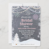 Invitation à la douche nuptiale d'hiver (Devant)