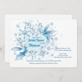 Invitation à la douche nuptiale d'hiver (Devant / Derrière)