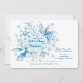 Invitation à la douche nuptiale d'hiver (Devant)