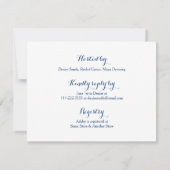 Invitation à la douche nuptiale d'hiver Arbres lap (Dos)