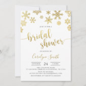 Invitation à la douche nuptiale d'hiver de Snowfla (Devant)