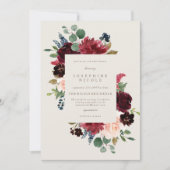 Invitation à la douche nuptiale d'hiver Elegance (Devant)