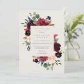 Invitation à la douche nuptiale d'hiver Elegance (Debout devant)