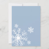 Invitation à la douche nuptiale d'hiver, Fête des (Dos)