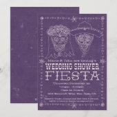 Invitation à la douche nuptiale Dia de los Muertos (Devant / Derrière)