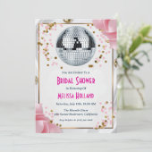 invitation à la douche nuptiale disco (Debout devant)