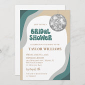 Invitation à la douche nuptiale Disco super (Devant / Derrière)