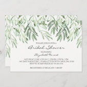 Invitation à la douche nuptiale d'Olive Branch (Devant / Derrière)