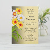 Invitation à la douche nuptiale du Bouquet Daffodi (Debout devant)