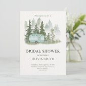 Invitation à la douche nuptiale du Camper Boho vin (Debout devant)