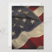 Invitation à la douche nuptiale du drapeau américa (Dos)