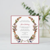 Invitation à la douche nuptiale du feuillage d'aut (Debout devant)