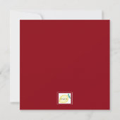 Invitation à la douche nuptiale du feuillage d'aut (Dos)