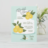 Invitation à la douche nuptiale du gâteau citron (Debout devant)