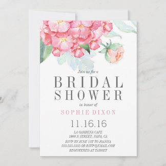 Invitation à la douche nuptiale du jardin