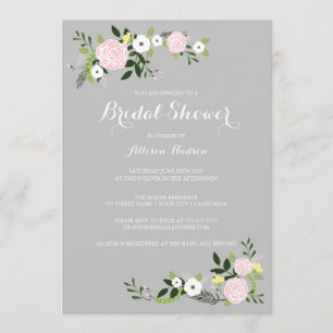 Invitation à la douche nuptiale du jardin floral -