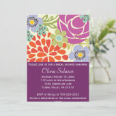 Invitation à la douche nuptiale du jardin floral p (Debout devant)