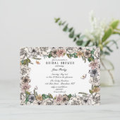 Invitation à la douche nuptiale du jardin papillon (Debout devant)