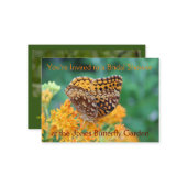 Invitation à la douche nuptiale du jardin papillon (Devant/Arrière en situation)