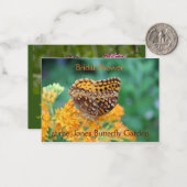 Invitation à la douche nuptiale du jardin papillon (Devant/Arrière en situation)