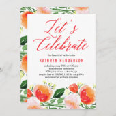 Invitation à la douche nuptiale du jardin vibrant (Devant / Derrière)