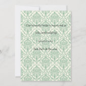 Invitation à la douche nuptiale du Jardin vintage (Dos)