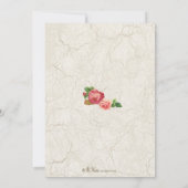 Invitation à la douche nuptiale du jardin Vintage (Dos)