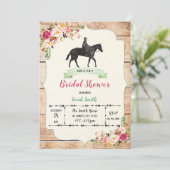 Invitation à la douche nuptiale du jour Derby (Debout devant)