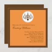 Invitation à la douche nuptiale du lustre moderne (Devant / Derrière)